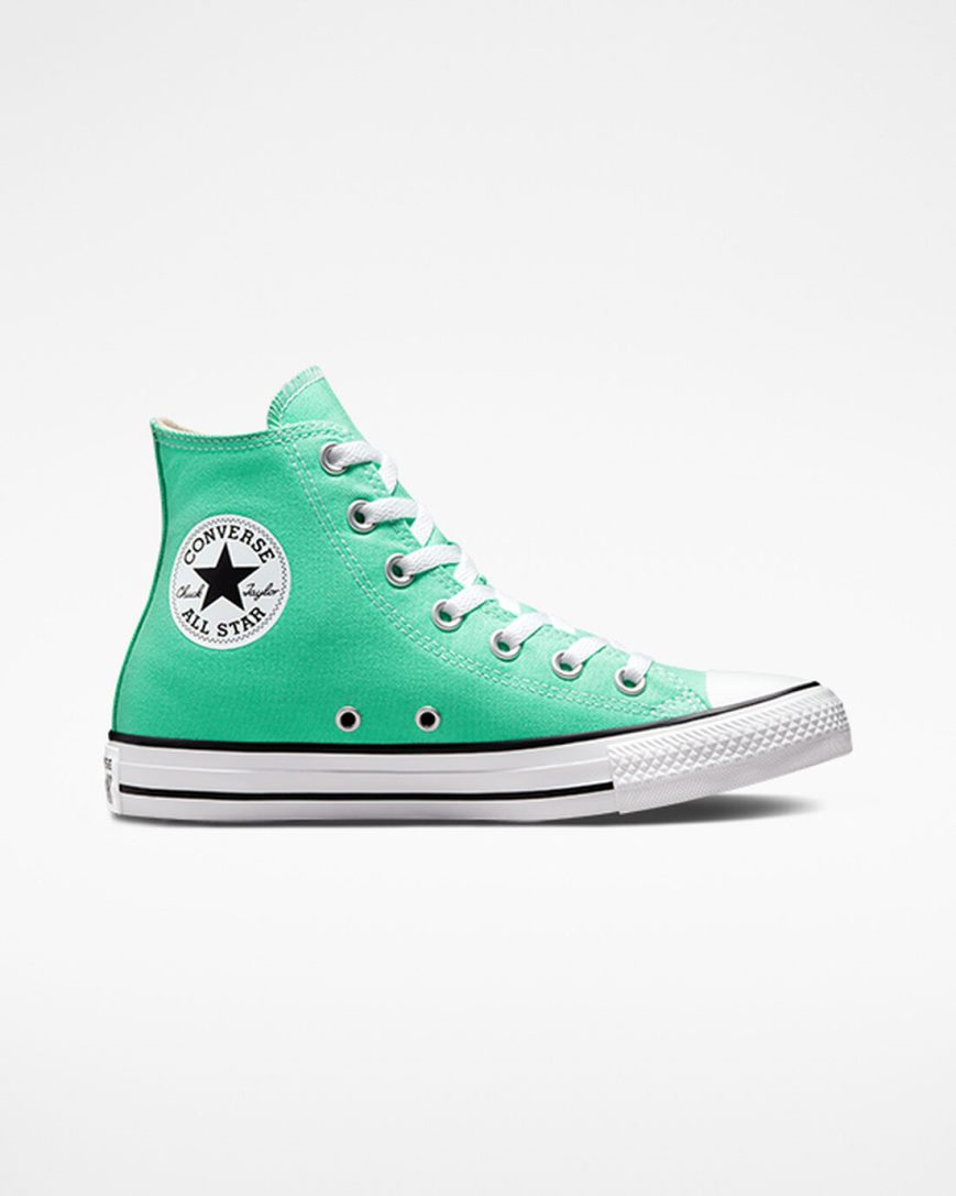 Men\'s Converse Chuck Taylor All Star Seasonal Color High Top Shoes Turquoise / White / Black | AU 3651CM